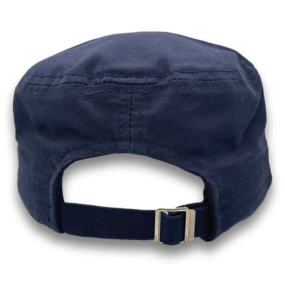 Pink Ribbon Army Cadet Hat Rhinestone French Round Bill BDU Baseball Castro Cap - Picture 4 of 6